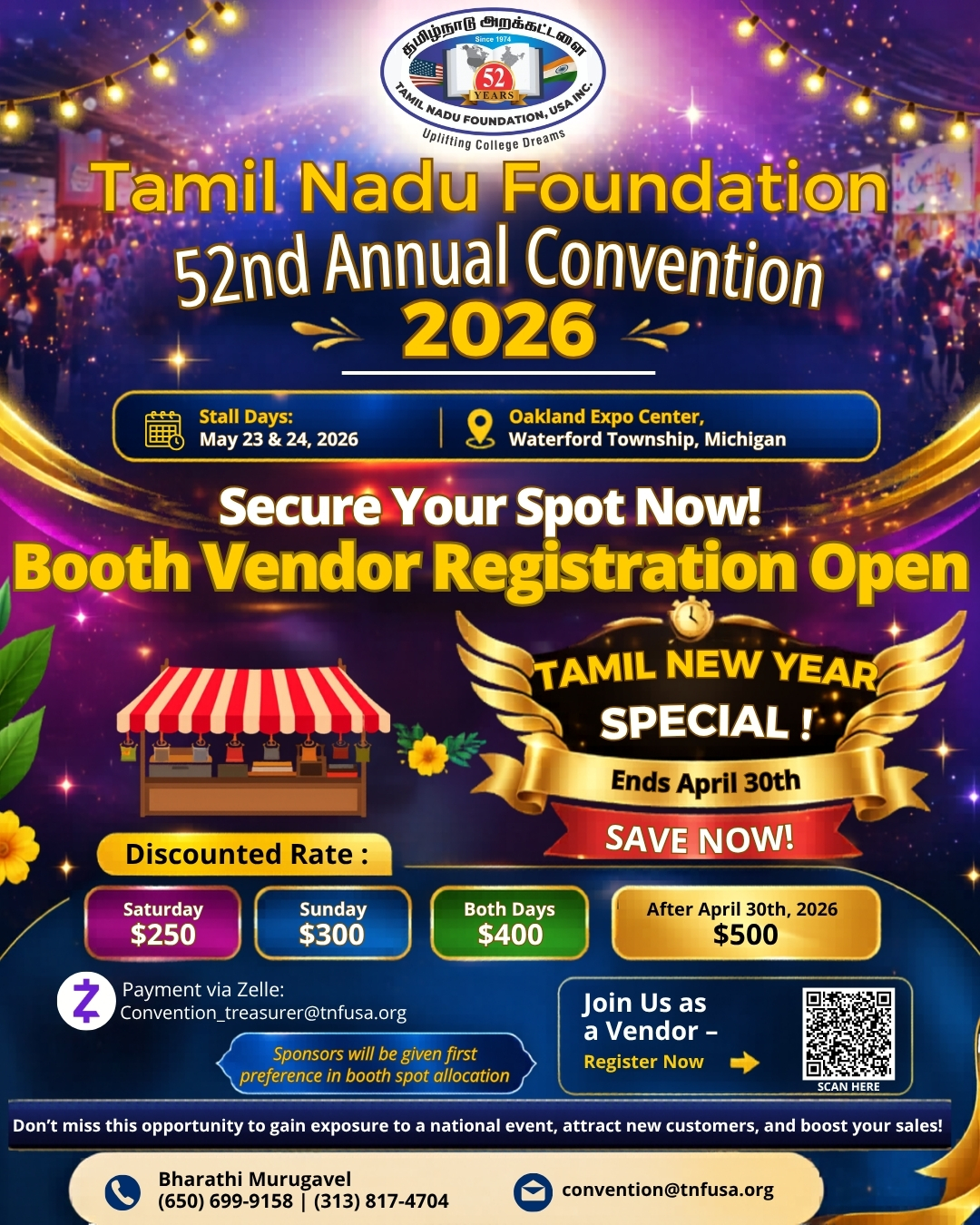 F12 TNF52 Vendor Registration Flyer V2